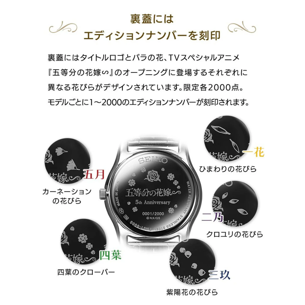 THE QUINTESSENTIAL QUINTUPLETS X SEIKO COLLABORATION WATCH - MIKU NAKANO - Image 8